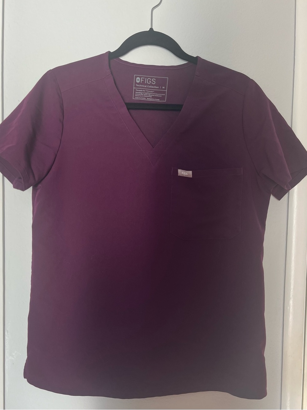 Figs Women’s Scrub Set in Burgundy Plum